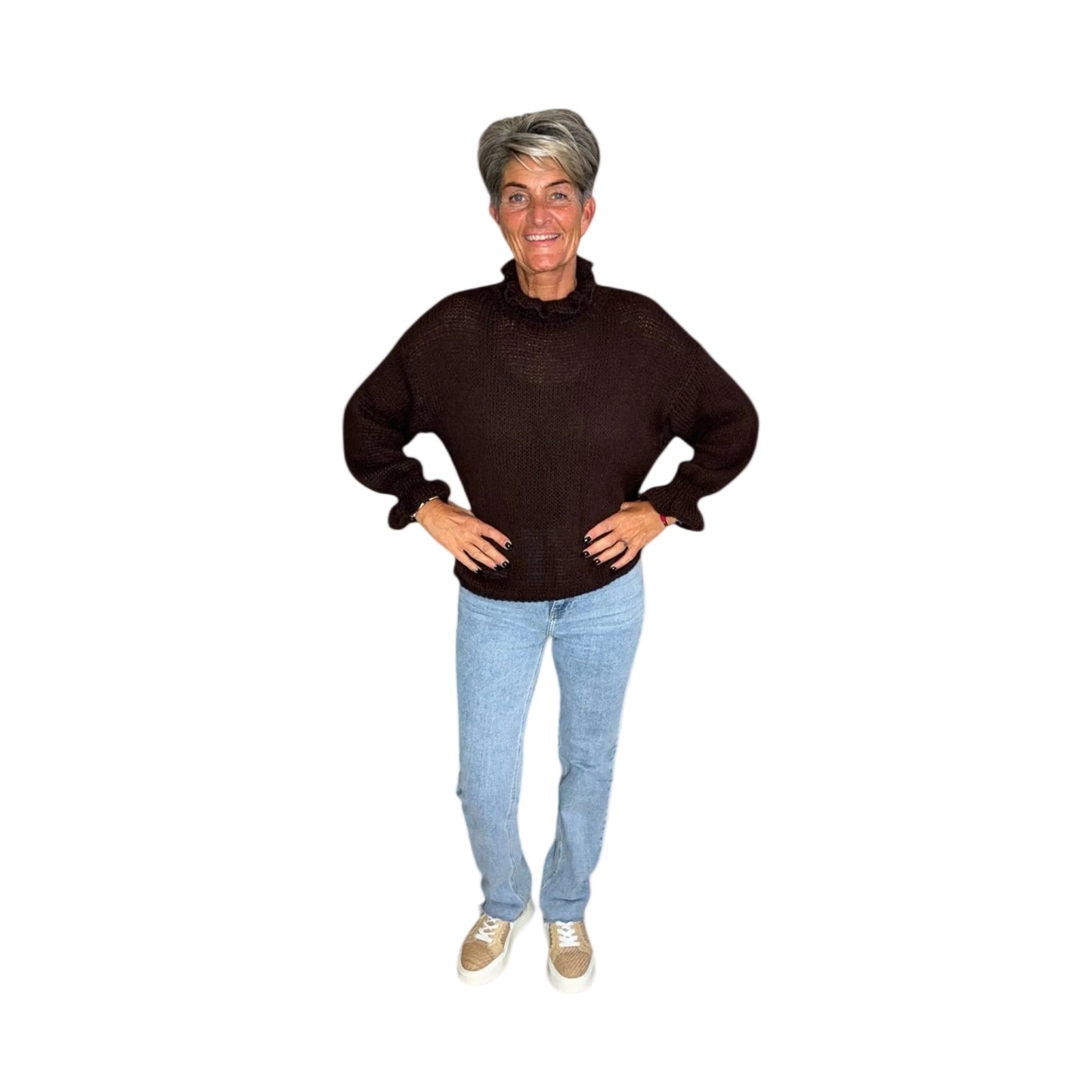 Ruffle Sleeve Sweater