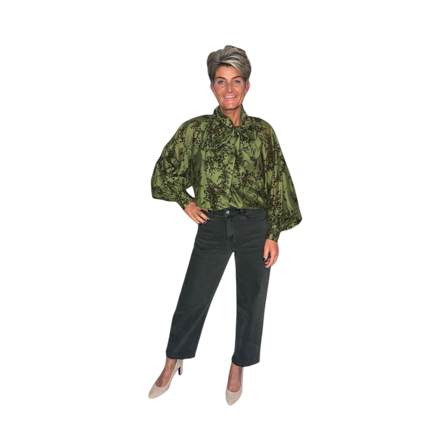Barrel Fit Broek Groen ❗️Laatste item❗️