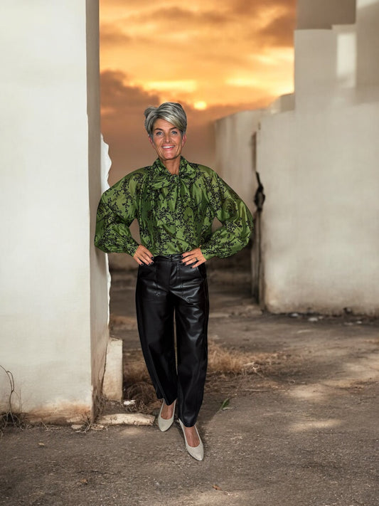 Statement Faux Leather Broek