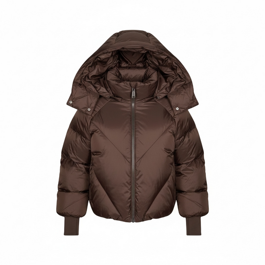 Trendy Bruine Winterjas