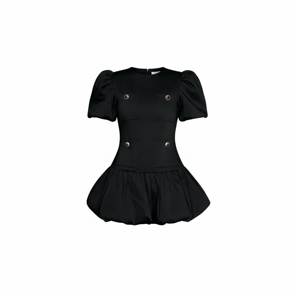 Black Balloon Dress - ❗Laatste artikel❗