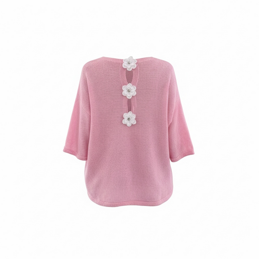 Musthave Trui met Statement Kanten Bloem