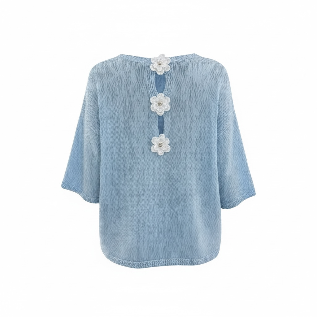 Musthave Trui met Statement Kanten Bloem