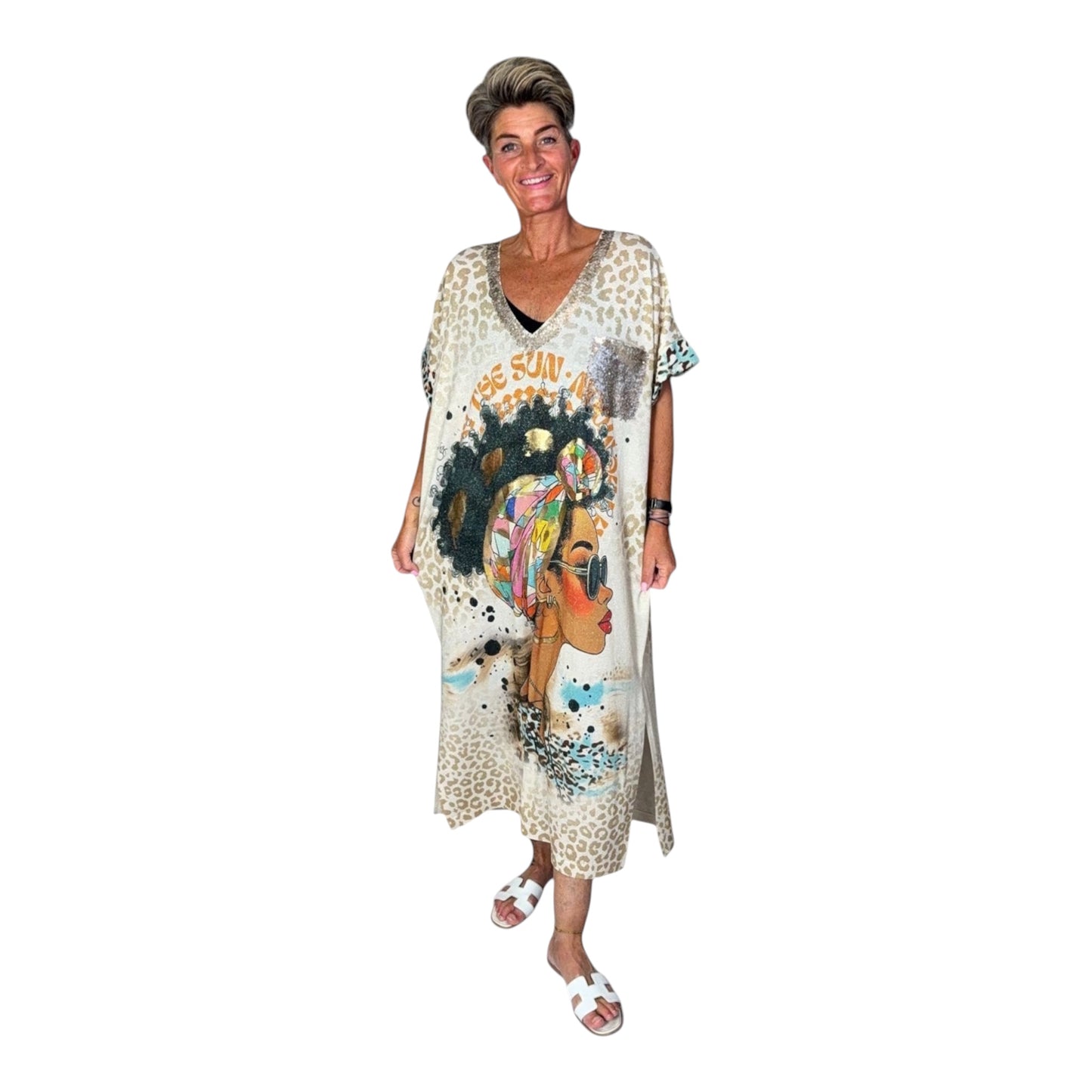 Oversized Ibiza Maxi Jurk❗️Laatste item❗️