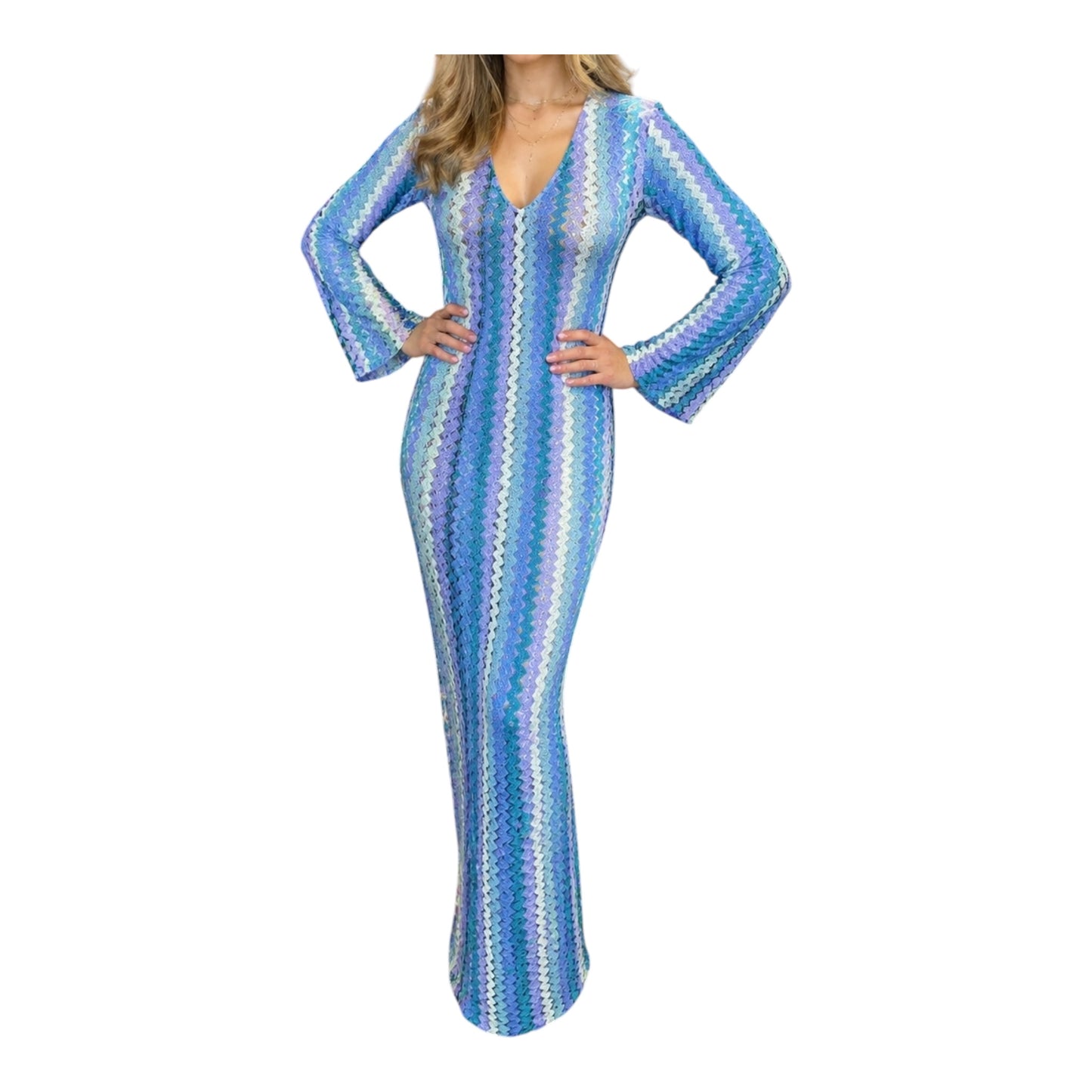 Zigzag Maxi Jurk