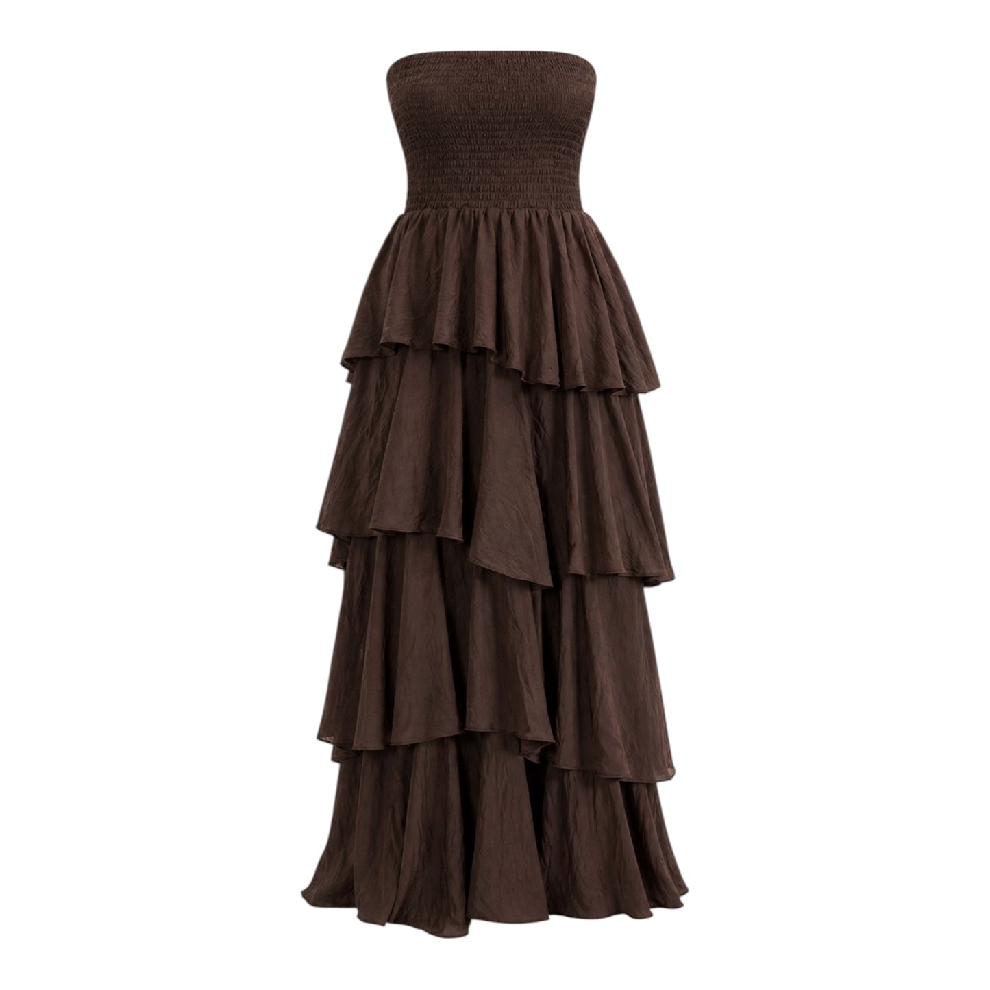 Maxi Strappless Ruffle Dress ❗️15% korting❗️