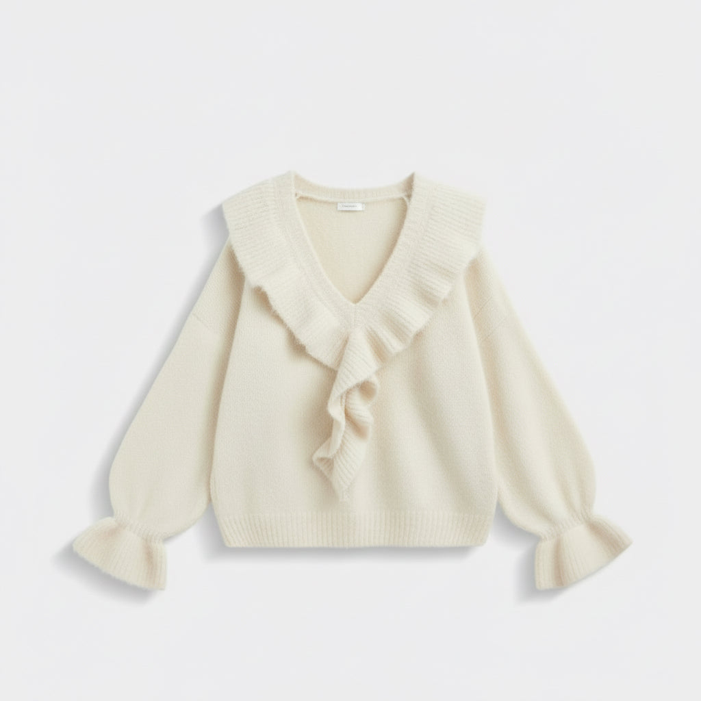 Ruffle Knit Sweater