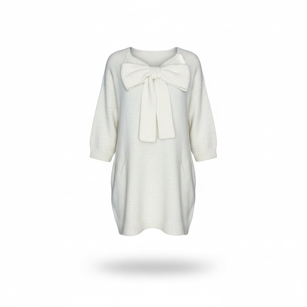 Chic met een Strik jurk/trui